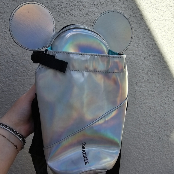 Holographic Mickey Disney Purse Corkcicle Crossbody Sling Bag - Picture 6 of 8